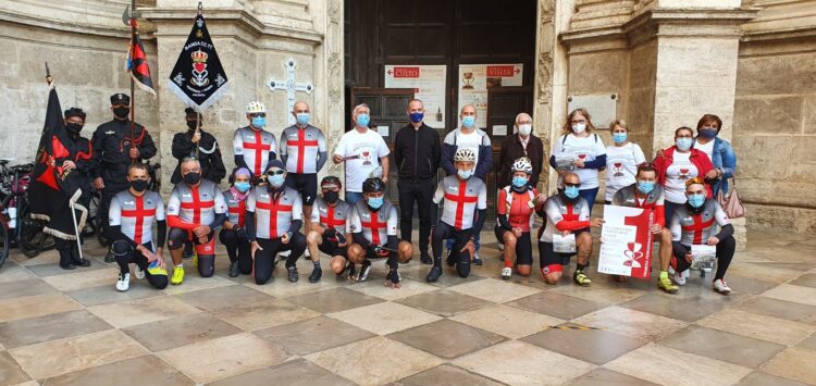 La Catedral de Valencia acoge la I Peregrinación Ciclista Corona de Aragón