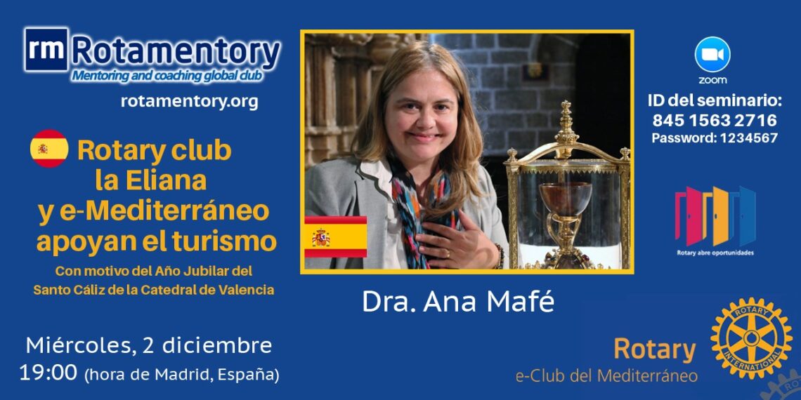 Conferencia de la Dra. Ana Mafé y Rotary Club La Eliana