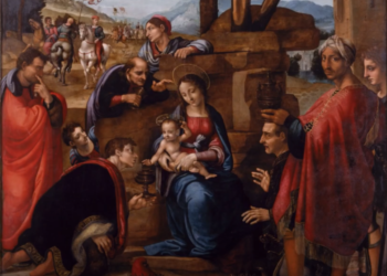 La Catedral invita desde las redes sociales a conocer mejor la “Adoración de los Magos” de su retablo mayor