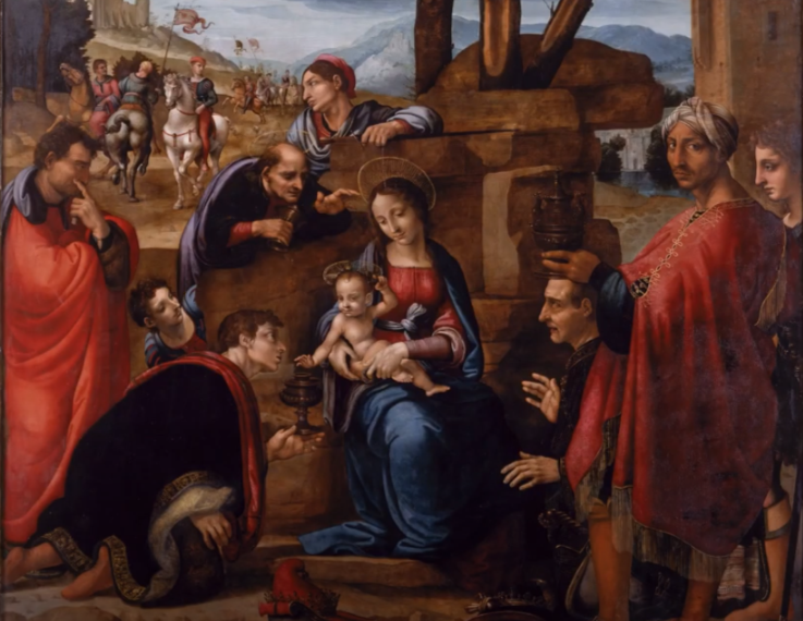 La Catedral invita desde las redes sociales a conocer mejor la “Adoración de los Magos” de su retablo mayor